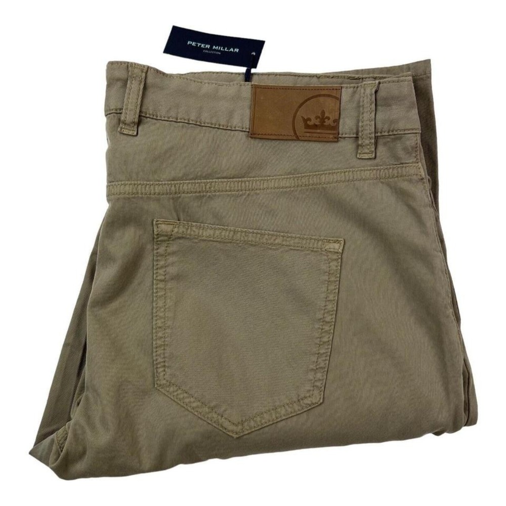 NWT Peter Millar Collection‎ Brown 5 Pocket Soft Stretch Pants Mens Size 40X35